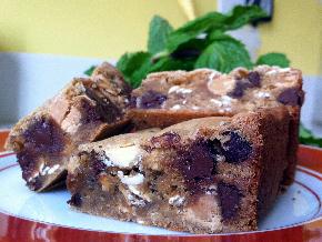 Chocolate Chip Cookie Bars with Rolled Oats